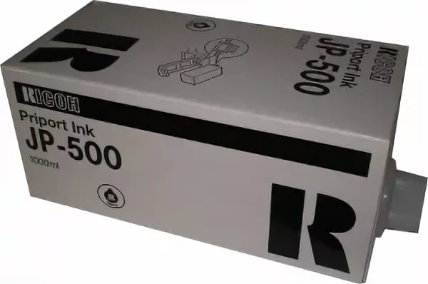 

Чернила Ricoh Digital Duplicator Ink Black Type 500 893536 (коробка 6штук) для дупликатора тип 500 чёрные для Ricoh Priport DD5450 (6х1000мл), Digital Duplicator Ink Black Type 500