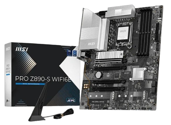 Изображение товара MSI PRO Z890-S WIFI6E - материнская плата ATX, PCIe, Wi‐Fi 6E