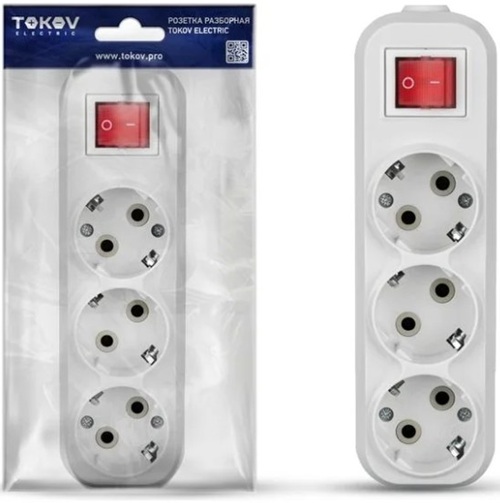 фото Колодка удлинителя  TOKOV ELECTRIC TKE-C01-KU3-ZV