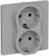 фото Розетка двухместная с заземлением  IEK FI-R21C-16-1-K03 в Санкт-Петербургe