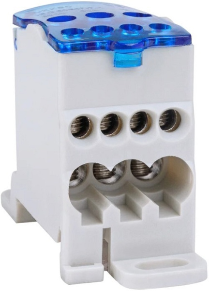 Изображение товара Блок распределительный КЭАЗ 351068 на DIN-рейку 80 А для электросистем