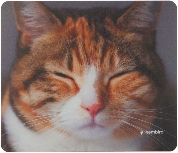 

Коврик для мыши Gembird MP-ART44 229х195х2мм, "спокойный котик", вспененный ПВХ+пластик, пакет, MP-ART44