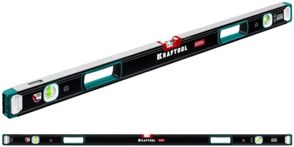 

Уровень Kraftool A-RATE Control 34988-150 Kraftool магнитный сверхпрочный с зеркальным глазком 1500мм., A-RATE Control