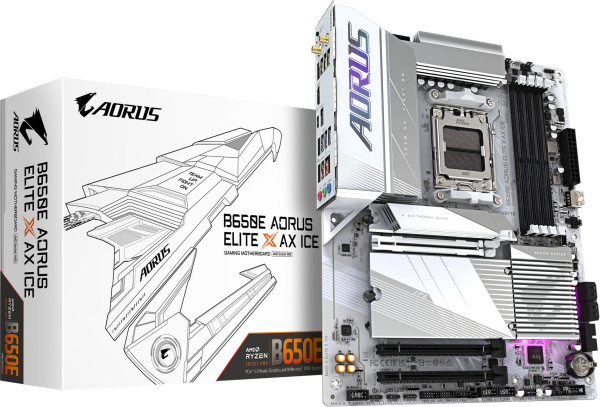 фото Материнская плата ATX GIGABYTE B650E A ELITE X ICE в Уфе