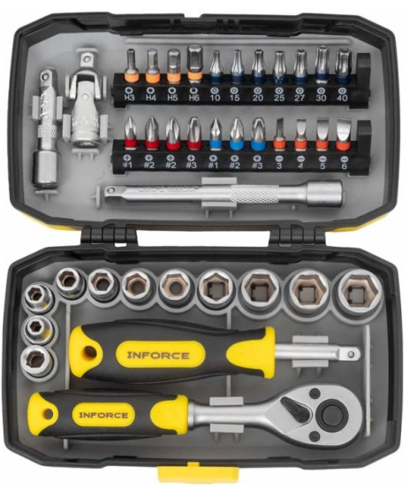 Изображение товара Профессиональный набор инструментов Inforce 06-25-09 38 шт в кейсе