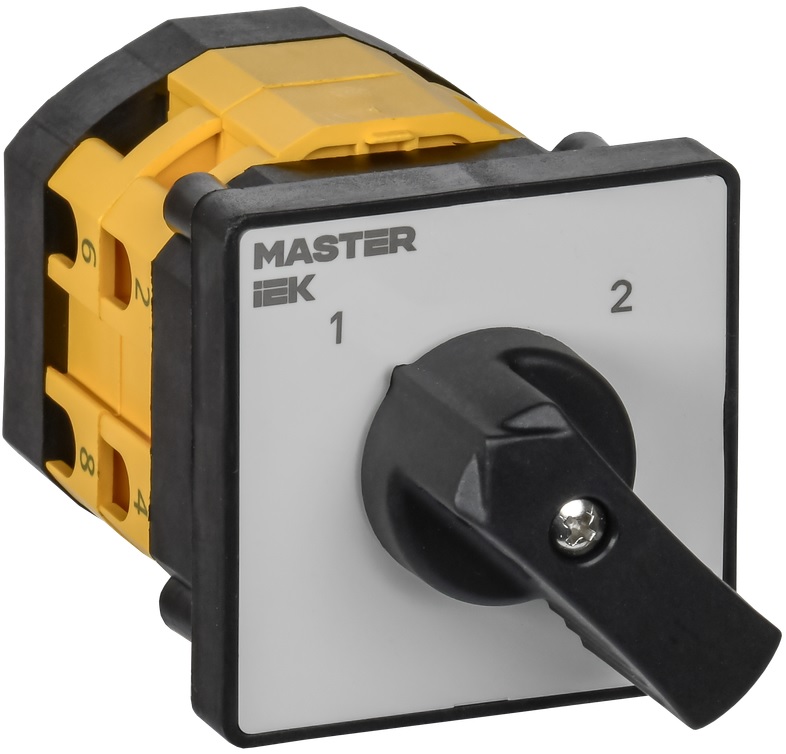 

Переключатель кулачковый IEK MI-CS10-010-010 стандартная рукоятка 10А схема 10, MI-CS10-010-010