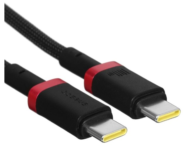 Кабель Baseus P10377803U01-01 Dura Series Fast Charging Cable USB-C to USB-C 100W 1m Red+Black