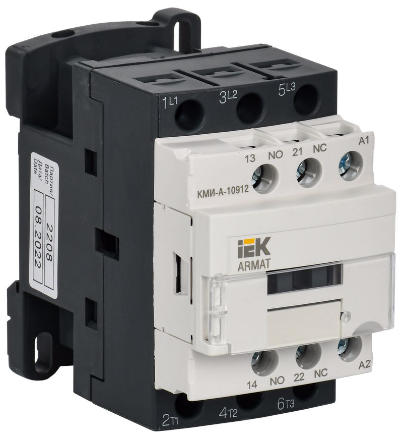 

Контактор IEK AR-ACC-11-009-230-11 ARMAT КМИ-А-10912 LC1D 9А 230В/АС3 1NO/1NC, AR-ACC-11-009-230-11