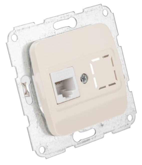 

Розетка KRANZ KR-78-0253 DEA компьютерная RJ45 с/у мех. бежевая, KR-78-0253