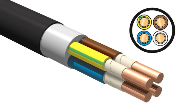 Изображение товара Кабель ККЗ ППГнг(А)-HF 4х6 для надежного электроснабжения