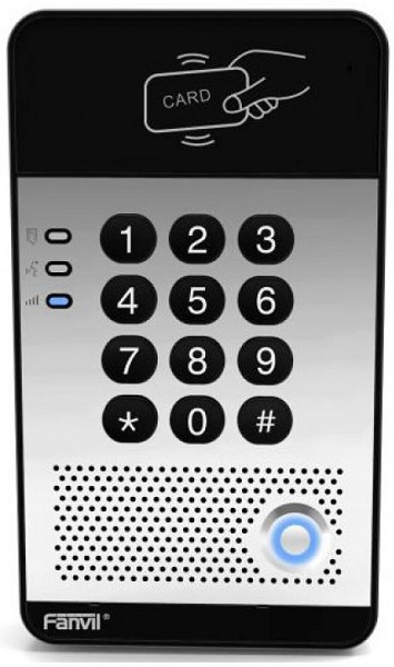 

SIP домофон Fanvil i20S PoE, контроль доступа (по вызову, с помощью кода, IC/RFID, 2 SIP-линии, POE, FH громкоговоритель, i20S
