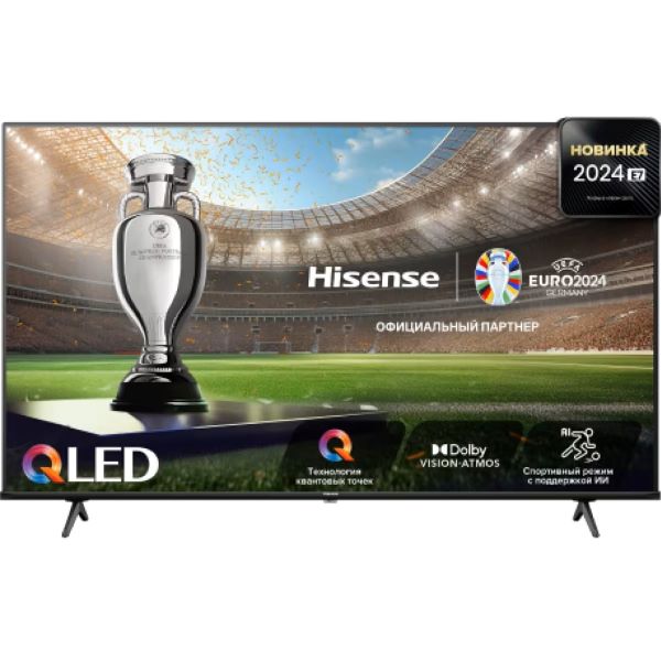 

Телевизор Hisense 55E7NQ QLED 55" черный 4K Ultra HD 60Hz DVB-T DVB-T2 DVB-C DVB-S DVB-S2 USB WiFi Smart TV, 55E7NQ