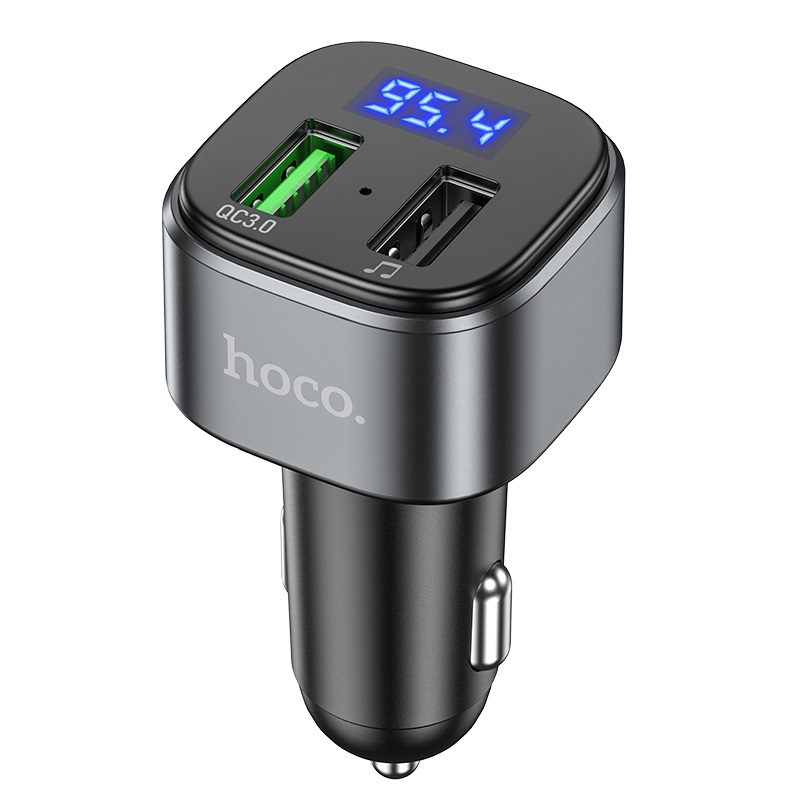 

Зарядное устройство автомобильное Hoco E67 6931474762122 с FM-трансмиттером 2xUSB, QC3.0, черный, E67