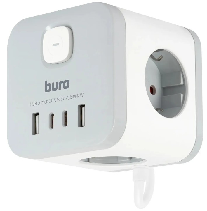 

Удлинитель сетевой Buro BU-PC3.1UС-W 1.5м (3 розетки) белый (пакет ПЭ) 2090219, BU-PC3.1UС-W
