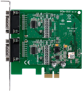 

Плата ICP DAS PCIe-S112 CR PCI Express, Serial Communication Board with 2 RS-232 ports (RoHS), PCIe-S112 CR
