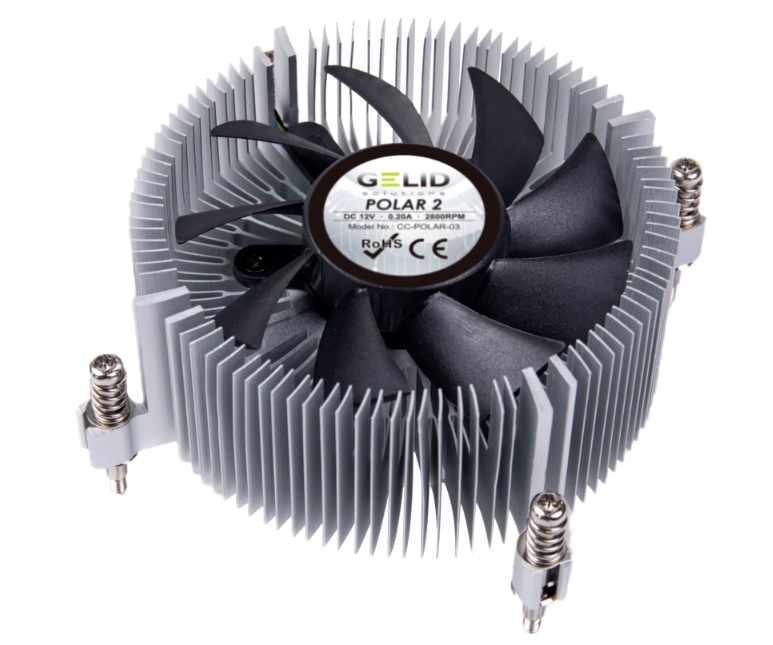 

Кулер GELID Polar 3 LGA115x/1200/1700/1851 (75mm, 1400-2800rpm, 29.6CFM, 29dBa, 4-pin PWM, TDP 80W), Polar 3