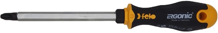 

Отвертка крестовая Felo 41240540 с шестигранным лезвием Ergonic PH 4X150, 41240540