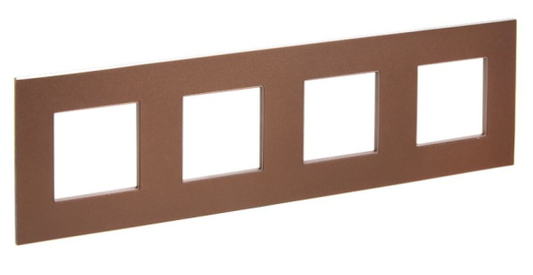 Изображение товара Рамка четверная IEK SK-M42-M-K30 для электрических устройств