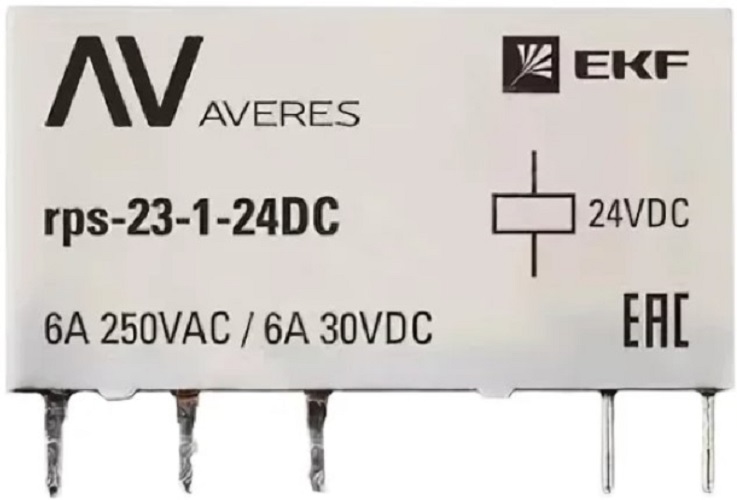 

Реле промежуточное EKF rps-23-1-24DC РП slim 23/1 6A 24В DC, rps-23-1-24DC
