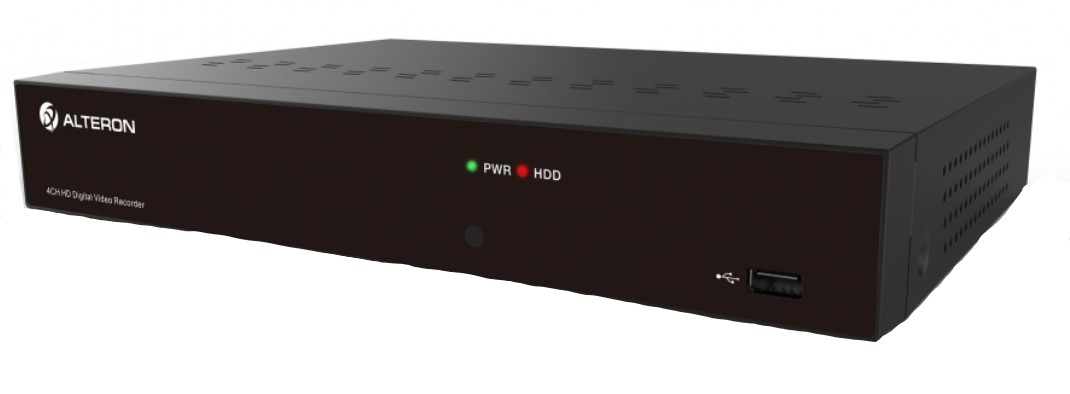 Видеорегистратор Alteron KRN047 AHD/HD-TVI/960H 4 канала видео, 2 IP до 5Мп (до 6 IP каналов с замещением аналоговых), 4 аудио, Linux OS, H.264, Скоро
