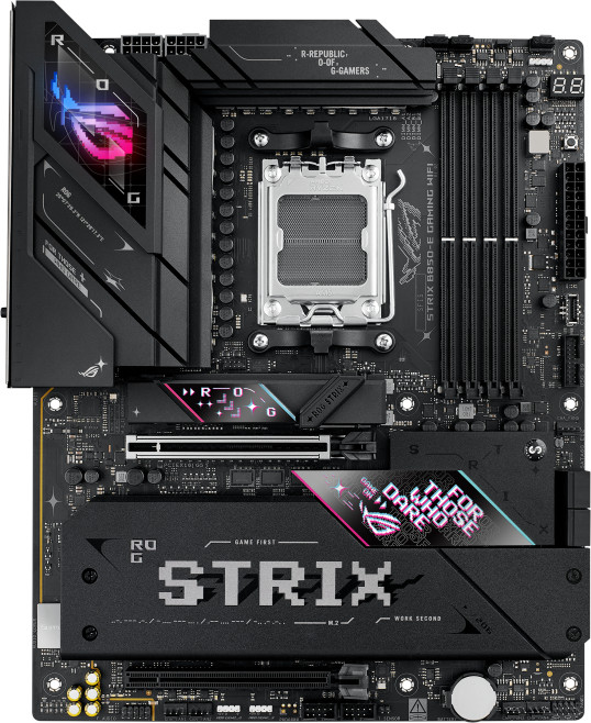 

Материнская плата ATX ASUS ROG STRIX B850-E GAMING WIFI (AM5, AMD B850, 4*DDR5, 4*SATA, 5*M.2, WiFi, BT, 6*USB 3.2, 4*USB 2.0, USB Type-C, 2*PCIe, DP,, ROG STRIX B850-E GAMING WIFI