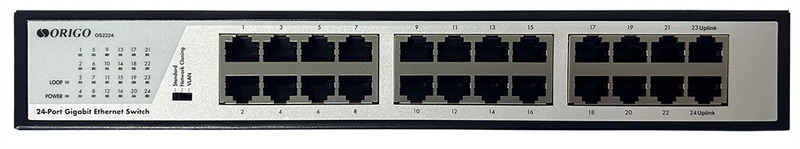 

Коммутатор неуправляемый ORIGO OS2224/A1A 24x1000Base-T, комплект для установки в 19" стойку, OS2224/A1A