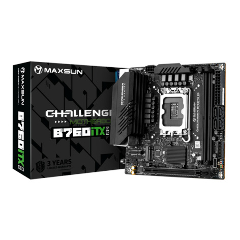 Изображение товара Материнская плата MAXSUN Challenger B760ITX D5 для игровых ПК Mini-ITX