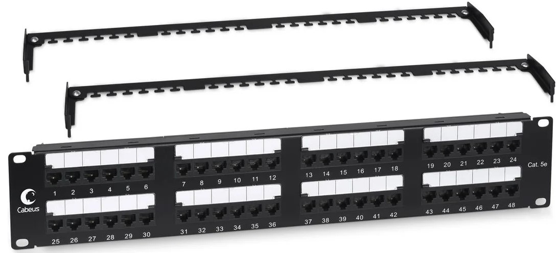 

Патч-панель SUPRLAN 10-0431 19" 2U 48xRJ45 кат.5E UTP, 10-0431