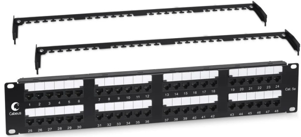 Изображение товара Патч-панель SUPRLAN 10-0431 48 портов для структурированных кабельных систем