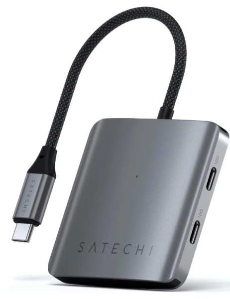 Изображение товара 4-портовый концентратор USB-C Satechi ST-H4CPDM с зарядкой 100 Вт