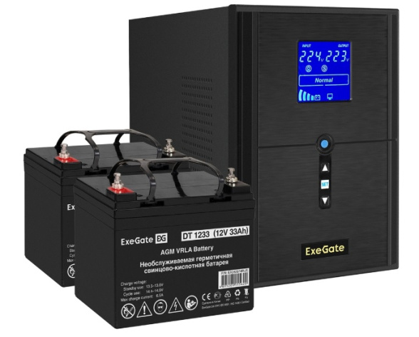 фото Комплект  Exegate SineTower SZ-2000.LCD.AVR.3SH.1C13.USB в Нижнем Новгороде
