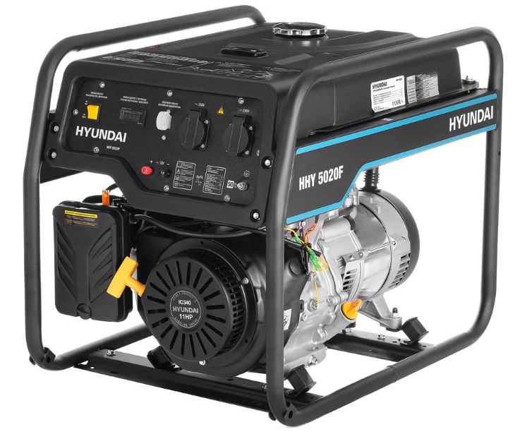 

Генератор бензиновый Hyundai HHY 5020F 4 квт, HHY 5020F