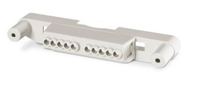 

Клеммный блок DKC DIS6540363 для корпусов типа M340 на 8 модулей, "Quadro", DIS6540363