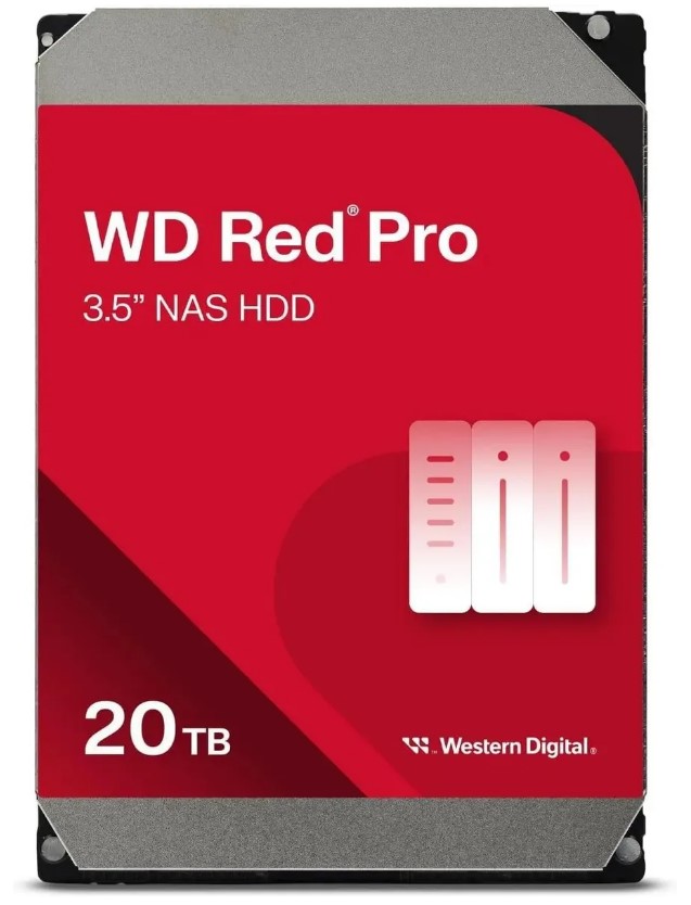 

Жесткий диск 20TB SATA 6Gb/s Western Digital Red Pro WD202KFGX 7200rpm, 512MB, Red Pro