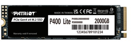 фото Накопитель SSD M.2 2280 Patriot Memory P400 Lite в Перми 2000 ГБ