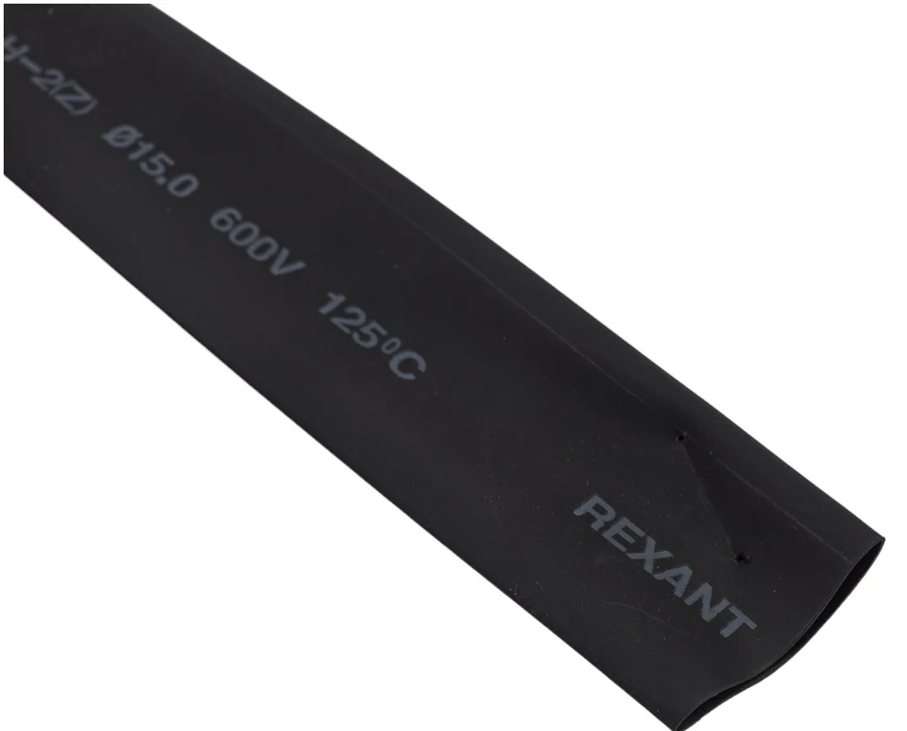 

Трубка термоусадочная Rexant 49-1506 ТУТ нг 15,0/7,5мм, черная (бухта 100м), 49-1506