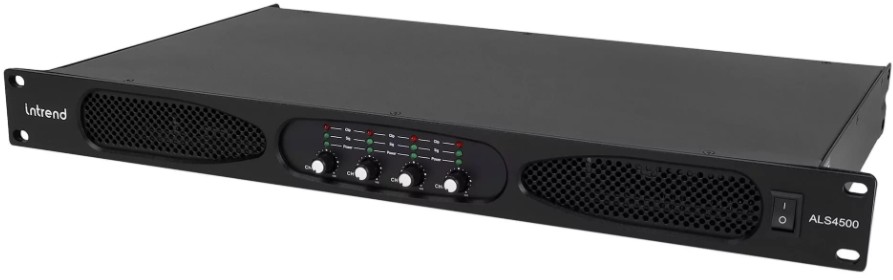 

Усилитель INTREND ALS 4500 четырёхканальный, 4х500Вт/8Ом, 4х800Вт/4Ом, 2х1600Вт/8Ом., ALS 4500