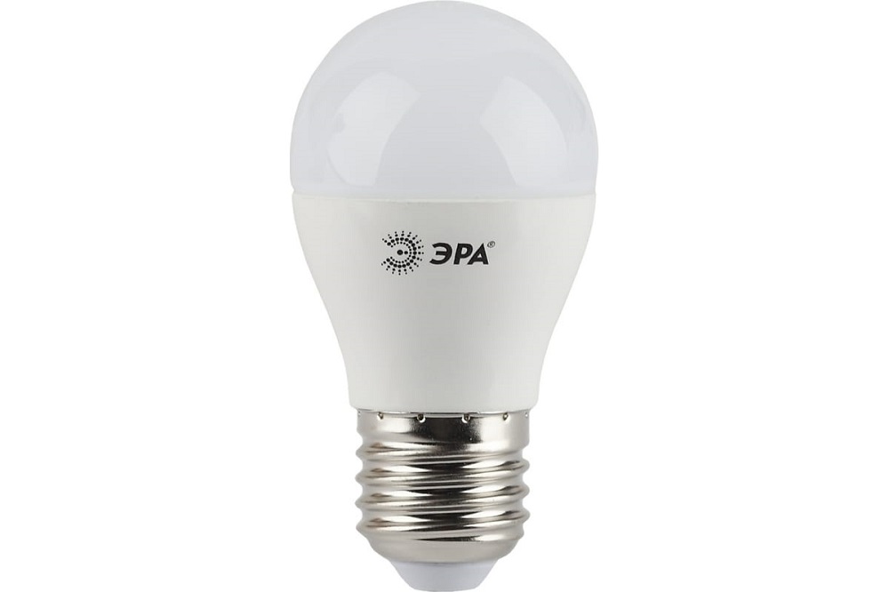 

Лампа светодиодная ЭРА Б0028486 LED P45-5W-827-E27 (диод, шар, 5Вт, тепл, E27), Б0028486