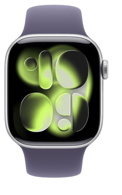 

Часы Apple Watch S11 GPS MEVA4 46mm Silver Aluminium Case /Purple Fog SB - M/L, Watch S11 GPS