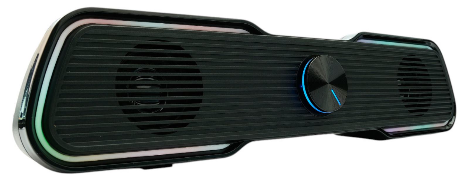 Саундбар Gembird SPK-320 2.0, 6Вт, пластик, рег.громкости, RGB подсветка, черный
