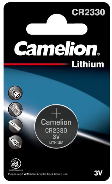 

Батарейка Camelion CR2330 BL-1 CAMELION 3074 (CR2330-BP1, батарейка литиевая,3V), CR2330 BL-1