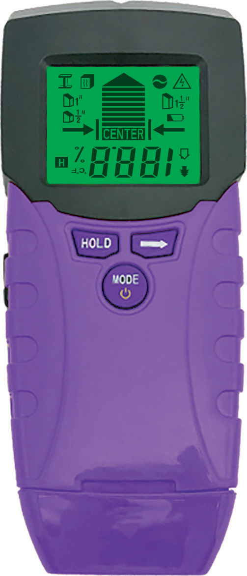 

Детектор скрытой проводки Ermenrich Ping TM100 85681 Ermenrich и датчик влажности («2 в 1»), Ping TM100