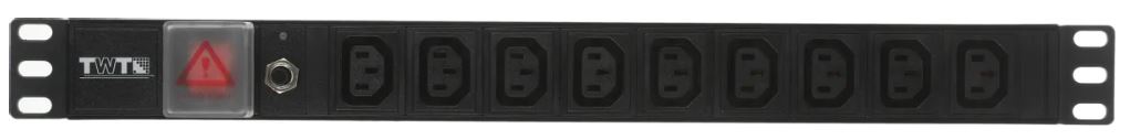 

Блок розеток 19, 9 розеток TWT TWT-PDU19-10A9C3 C13, 10A 250V, без шнура питания, TWT-PDU19-10A9C3