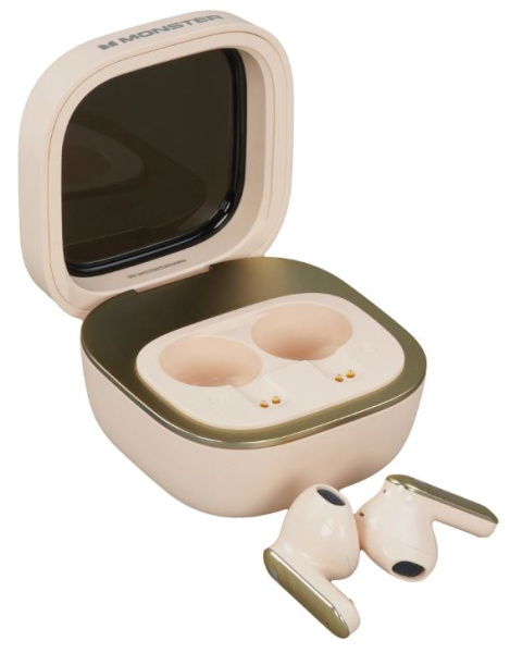Изображение товара Наушники Monster N-lite 212 беспроводные TWS Bluetooth 5.4 бежевые
