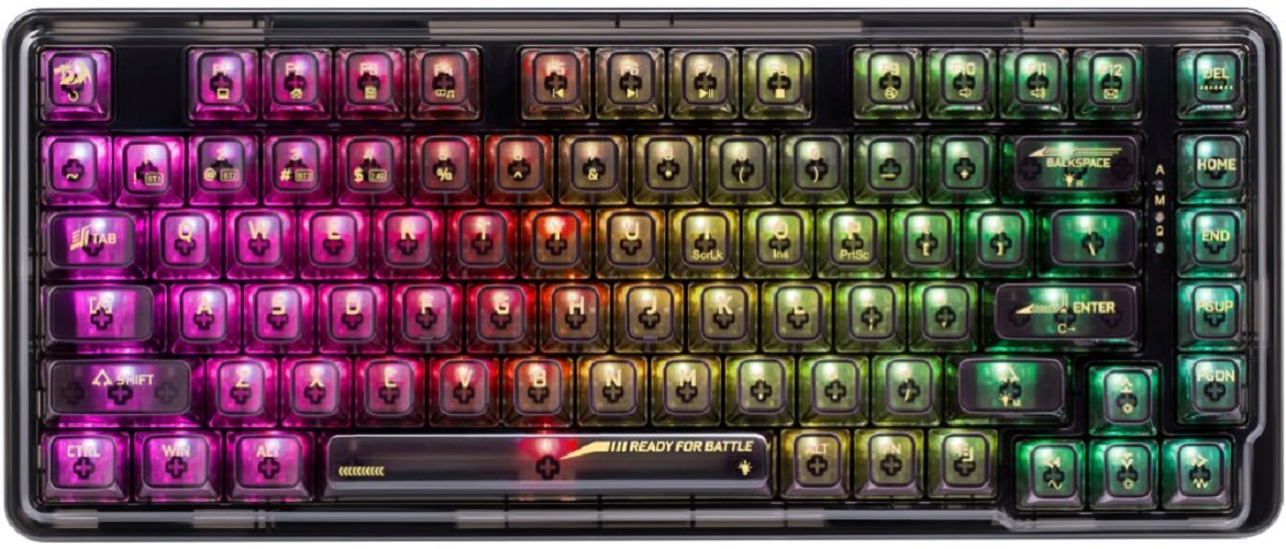 

Клавиатура беспроводная Redragon Elf Pro RU RGB, белая, BT+2.4G, гаскет, Elf Pro RU