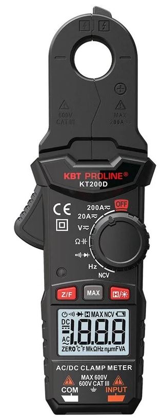 

Токовые клещи КВТ 101563 цифровые КТ 200D серия PROLINE, 101563