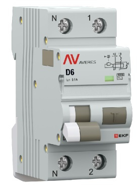 фото Автомат дифференциальный EKF rcbo10-1pn-6D-100-ac-av в Красноярске