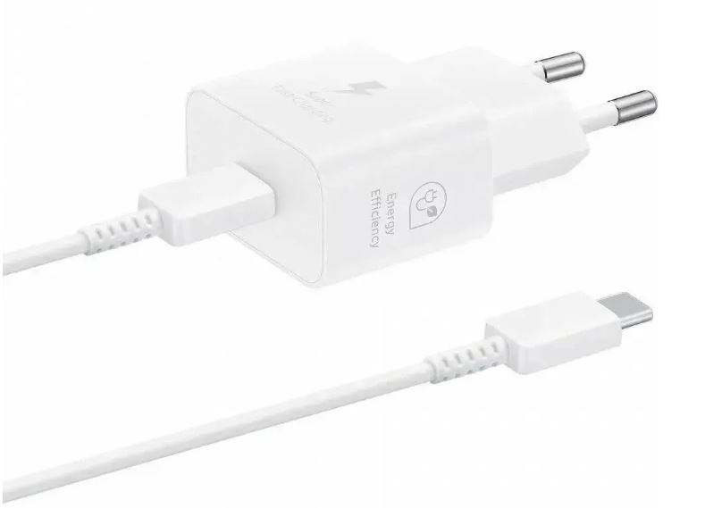 

Зарядное устройство сетевое Samsung EP-T2510 25W 3A (PD) USB Type-C белый, EP-T2510