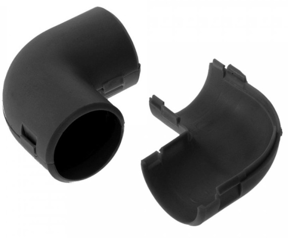 Изображение товара Соединитель Промрукав PR13.0176 для пластиковых труб под углом 90 градусов