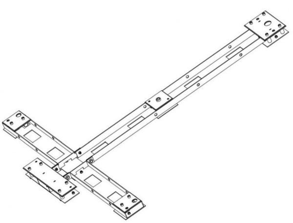 Изображение товара Монтажная рама PERCo RF-14 для полноростового турникета PERCo-RTD-14.1